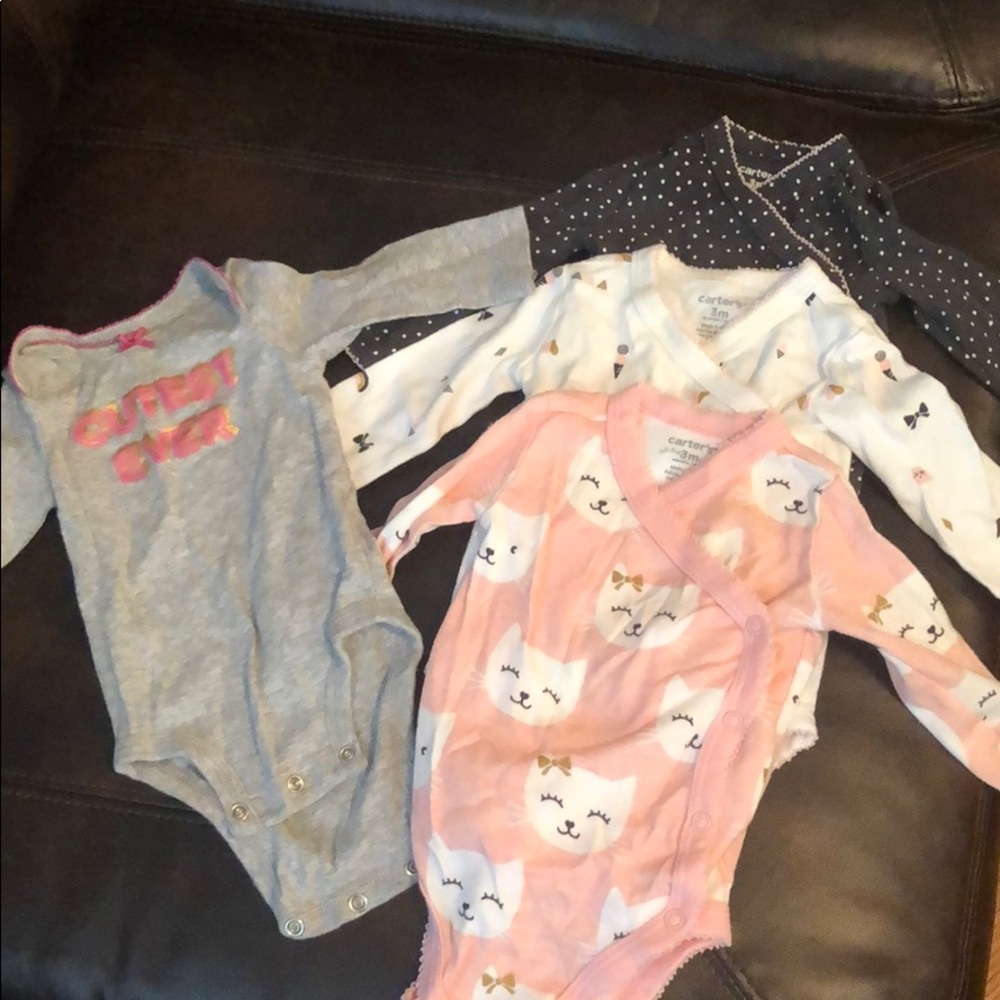 Carters long sleeve onsies